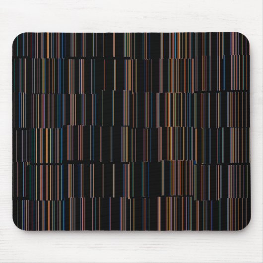 COOL Multicolored Striped Patroon Muismat (Voorkant)