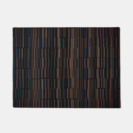 Cool Multicolored Stripes Deurmat (Voorkant)