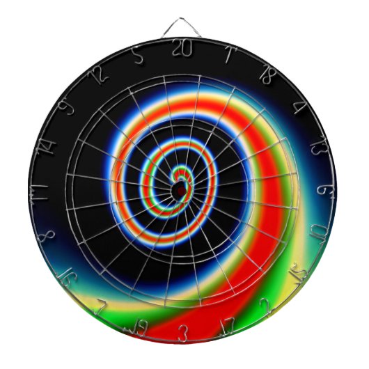 COOL Multicolored Swirl Dartbord (Voorkant)