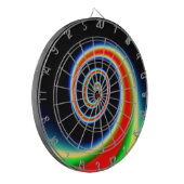 COOL Multicolored Swirl Dartbord (Voorkant Links)