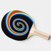 COOL Multicolored Swirl Tafeltennisbatje (Zijkant)