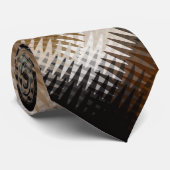 Cool Multicolored Wavy Zig Zag Pattern Stropdas (Opgerold)