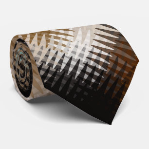 Cool Multicolored Wavy Zig Zag Pattern Stropdas