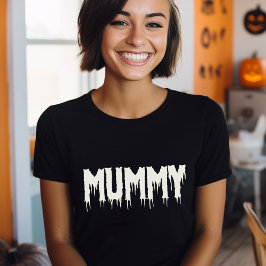 Cool Mummy Drippy Script Grappige Mam's Halloween T-shirt