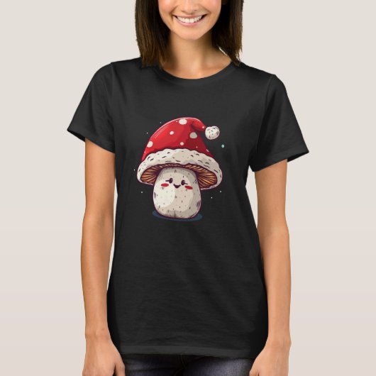 Cool Mushroom kostuum voor kerstavond T-shirt (Voorkant)