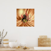 Cool Music Art Print Poster (Keuken)