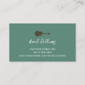 Cool Music Business Card for Guitarists Visitekaartje (Achterkant)