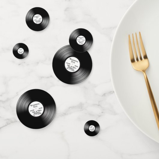 Cool Music Design Custom Records Confetti (Groep)