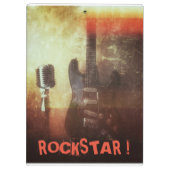 COOL MUSIC GUITAR THEMED CLIPBOARD KLEMBORD (Achterkant)