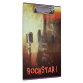 COOL MUSIC GUITAR THEMED CLIPBOARD KLEMBORD (Rechts)