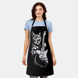 Cool Music Love | Rock Cat Playing Electric Guitar Schort