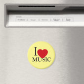 Cool Music Lovers Music Event I love Music Magneet (Insitu (Vaatwasser))