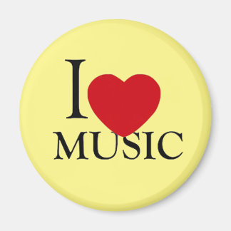 Cool Music Lovers Music Event I love Music Magneet