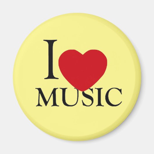Cool Music Lovers Music Event I love Music Magneet (Voorkant)