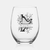 Cool Music lovers naam toevoegen Wijnglas Zonder Voet (Voorkant)