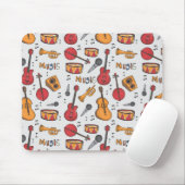 Cool Music Thed Banjo Drums Guitar Violin More Muismat (Met muis)