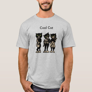 Cool Musician Black Cats T-shirt