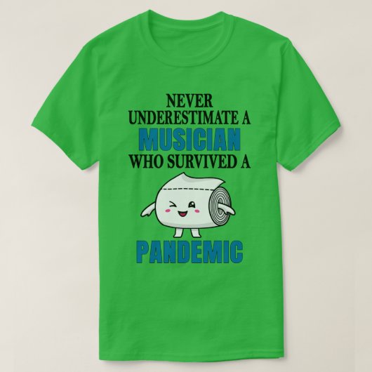 Cool Musician Pandemic T-shirt (Design voorkant)