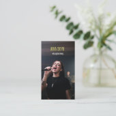 Cool Musician & Songwriter Voeg Foto Visitekaartje (Staand voorkant)