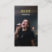 Cool Musician & Songwriter Voeg Foto Visitekaartje (Voorkant)