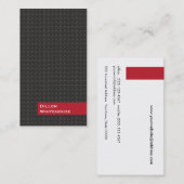 Cool Musician Zwart en Rood Visitekaartje (Voorkant / Achterkant)