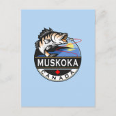 Cool Muskoka Canada Vist buiten Crest Briefkaart (Voorkant)