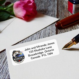 Cool Muskoka Canada Vist buiten Crest Etiket