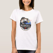 Cool Muskoka Canada Vist buiten Crest T-shirt (Voorkant)
