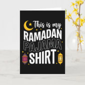 Cool Muslim Ramadan Praying Faith Worship sunset Kaart (Gele Bloem)