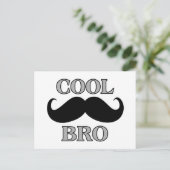 Cool Mustache Bro Briefkaart (Staand voorkant)