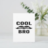 Cool Mustache Bro Briefkaart (Staand voorkant)