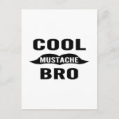 Cool Mustache Bro Briefkaart (Voorkant)