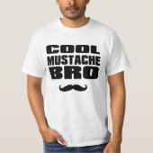 Cool Mustache Bro T-shirt (Voorkant)