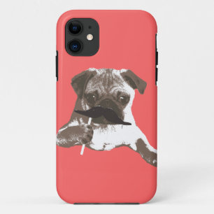 Cool Mustache Pug iPhone 5 Hoesje