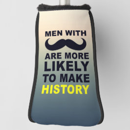 Cool Mustache Quote Typografie Golfheadcover