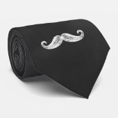 Cool Mustache Stropdas (Opgerold)