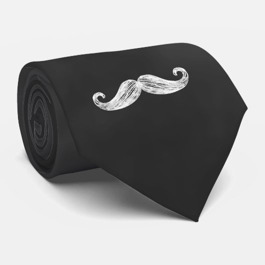Cool Mustache Stropdas (Opgerold)