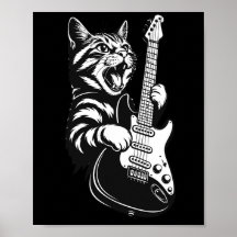 Cool Muziek Liefde | Rock Kat die Elektrische Gita