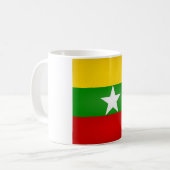 Cool Myanmar Flag Koffiemok (Voorkant links)