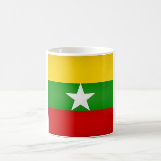 Cool Myanmar Flag Koffiemok (Center)
