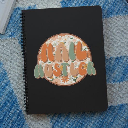 Cool Nail Hustler Nail Salon Floral Notitieboek