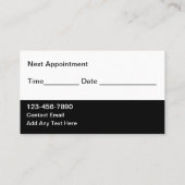 Cool Nail Manicure Afspraak Visitekaartjes (Achterkant)