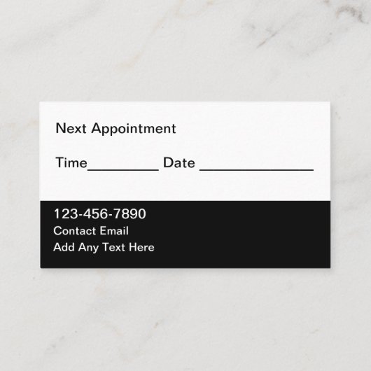 Cool Nail Manicure Afspraak Visitekaartjes (Achterkant)