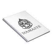 Cool Namaste Ganesh Design B/W Notitieboek (Rechterzijde)