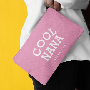 Cool Nana Wit Roze Aangepaste Naam Moederdag Etui