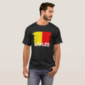 Cool Naples Flag Raglan Baseball T-shirt (Voorkant volledig)