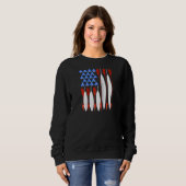Cool Native American Flag Pride Usa Funny Patrioti Trui (Voorkant volledig)