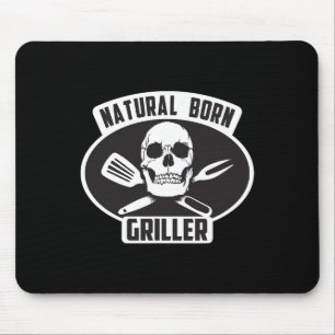 Cool Natural Born Griller BBQ Gift voor Grill Mast Muismat
