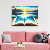 Cool natuur Sunrise 'canvas afdrukken (Insitu (Woonkamer))