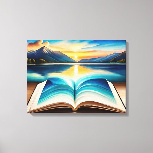 Cool natuur Sunrise 'canvas afdrukken (Voorkant)